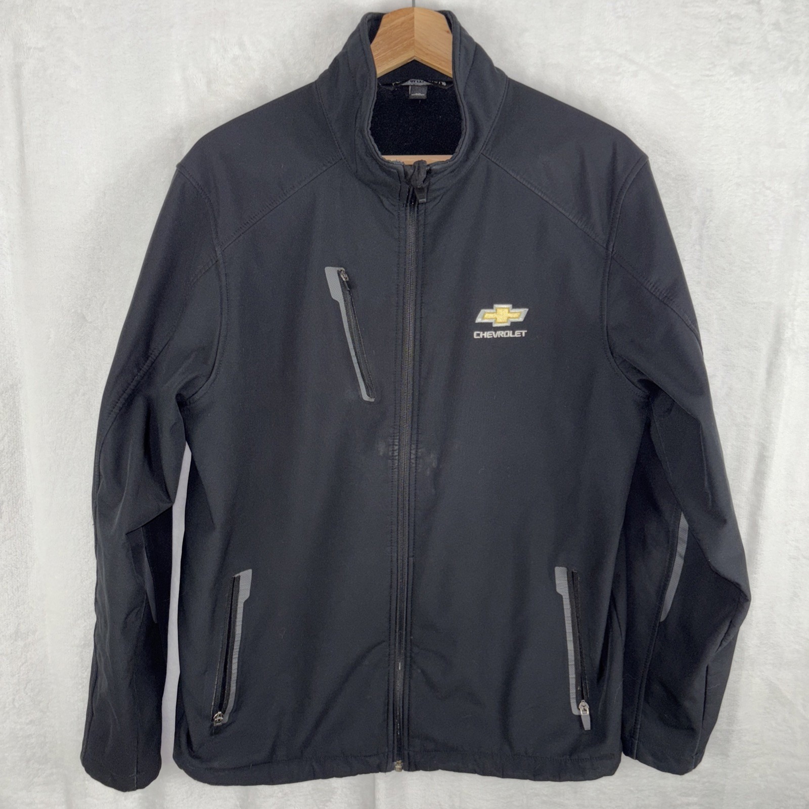 Chevrolet Brand Port Authority Mens Medium Full Zip Mechanics Polyester Jacket